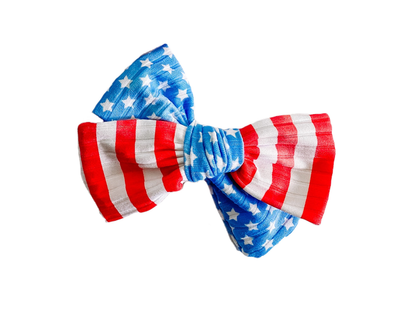 Two-toned flag bow