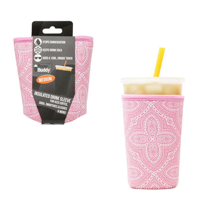 Pink Vintage Brew Buddy - Insulated drink sleeve