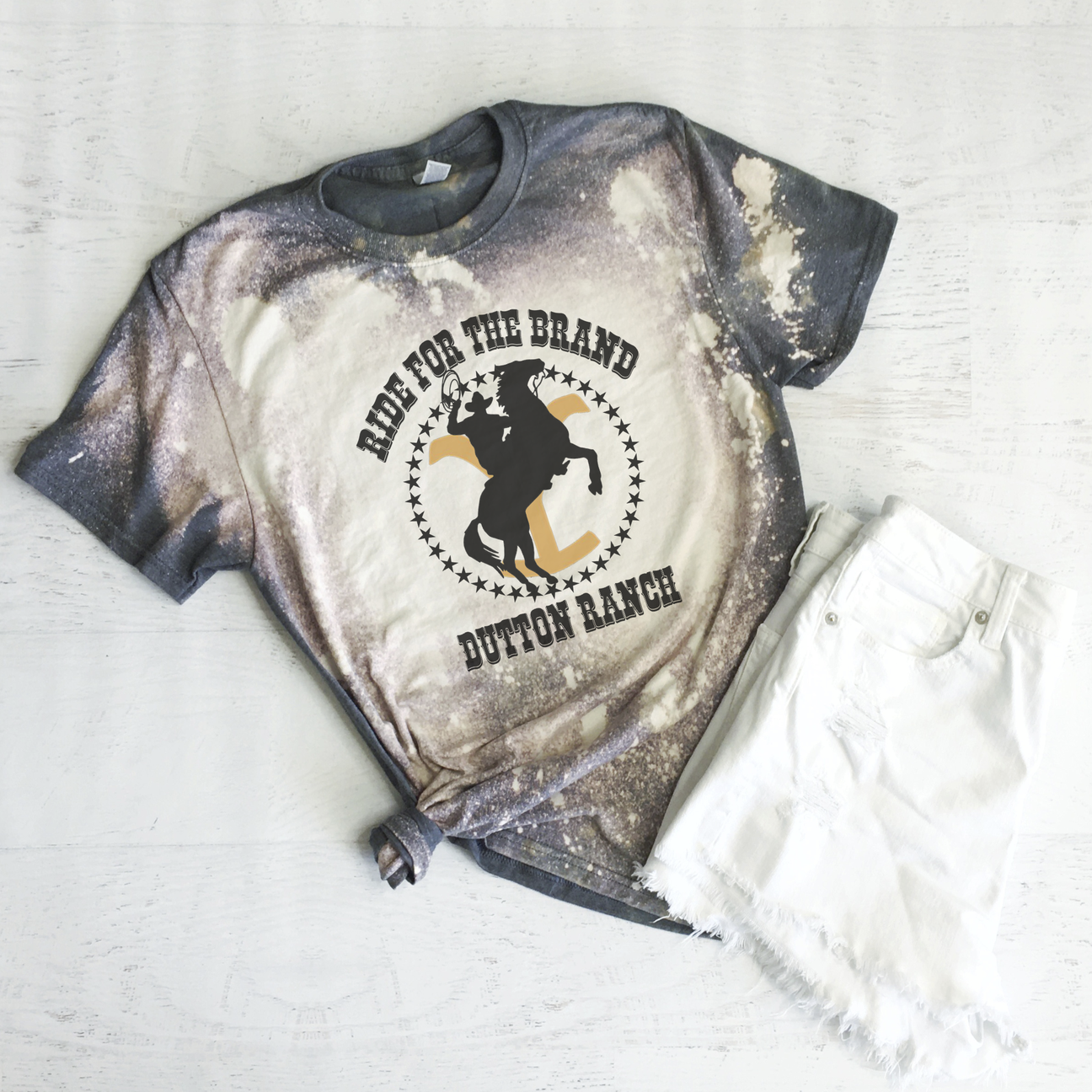 Ride for the brand Yellowstone bleached tee