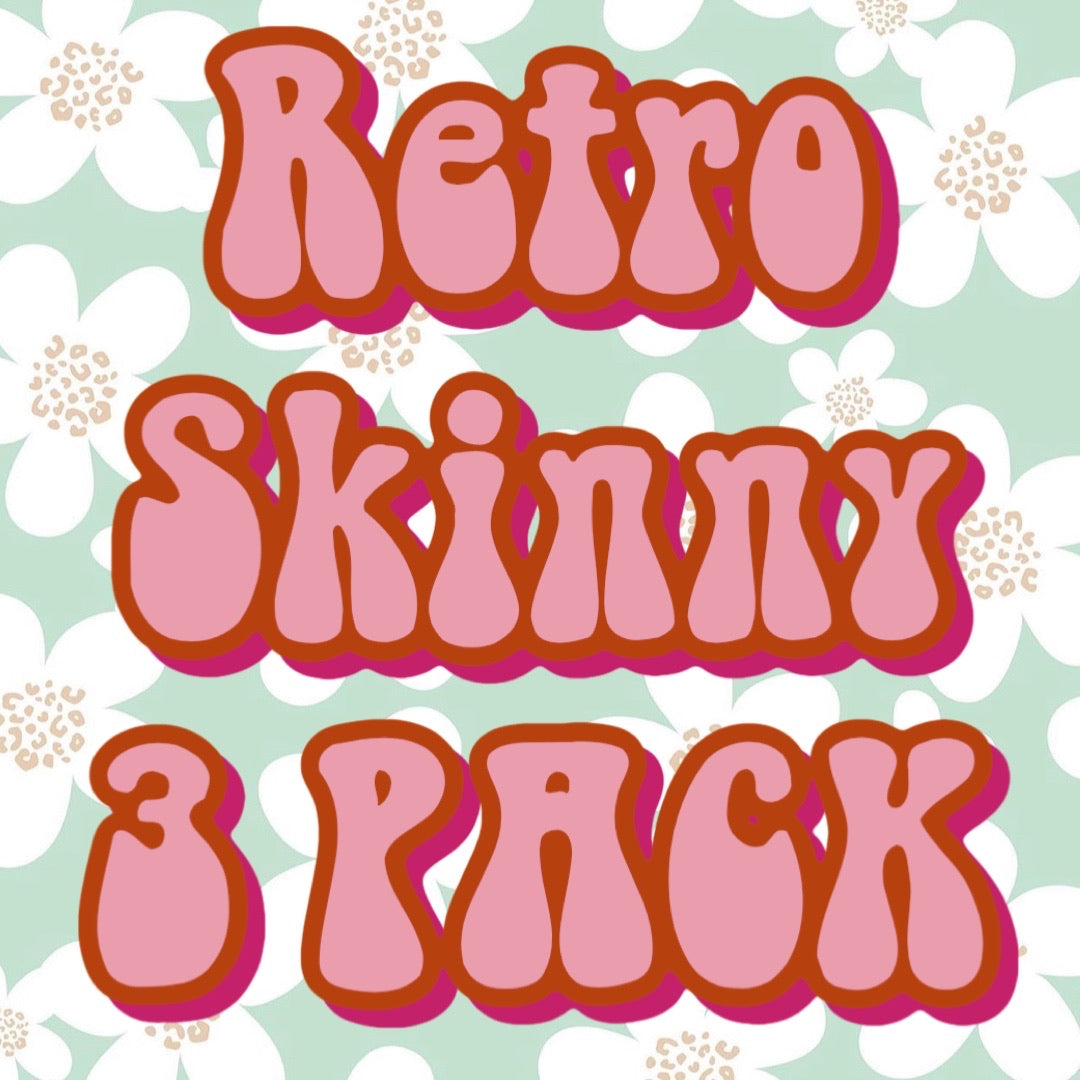 RETRO Skinny Scrunchie 3 pack